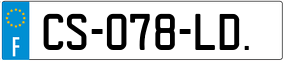 Trailer License Plate