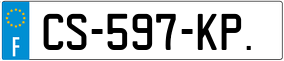 Trailer License Plate