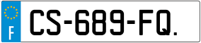 Trailer License Plate