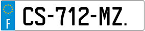 Trailer License Plate