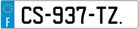 Trailer License Plate