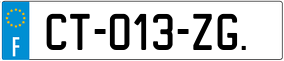 Trailer License Plate