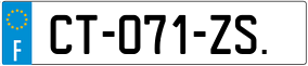 Trailer License Plate