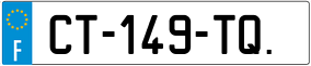 Trailer License Plate