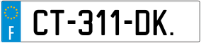 Trailer License Plate