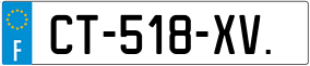 Trailer License Plate