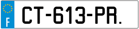 Trailer License Plate