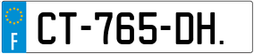 Trailer License Plate