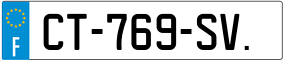 Trailer License Plate