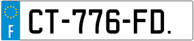 Trailer License Plate