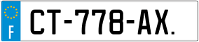 Trailer License Plate