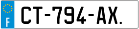 Truck License Plate