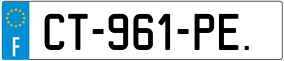 Trailer License Plate