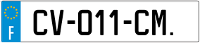 Trailer License Plate