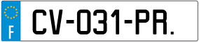 Trailer License Plate