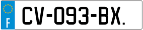 Trailer License Plate