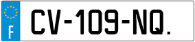 Truck License Plate