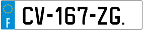 Trailer License Plate