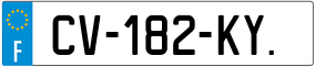 Trailer License Plate