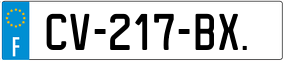 Trailer License Plate