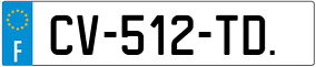 Trailer License Plate