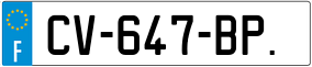 Trailer License Plate