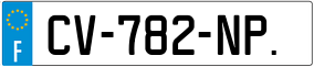 Trailer License Plate