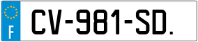 Trailer License Plate