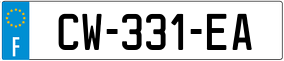 Trailer License Plate