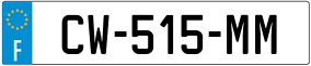Trailer License Plate