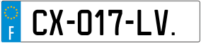 Trailer License Plate