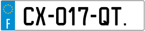 Truck License Plate