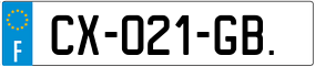 Trailer License Plate