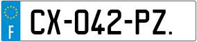 Trailer License Plate
