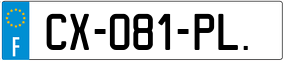 Trailer License Plate