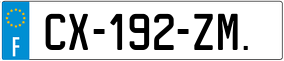 Trailer License Plate