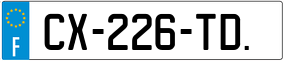 Trailer License Plate