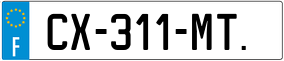 Trailer License Plate