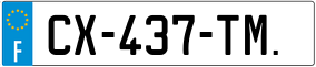 Trailer License Plate