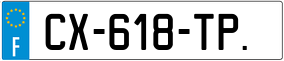 Trailer License Plate