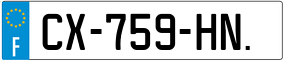 Trailer License Plate