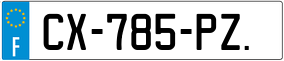 Trailer License Plate