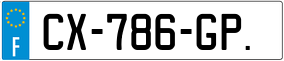 Trailer License Plate