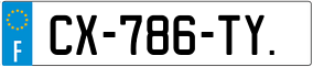 Trailer License Plate
