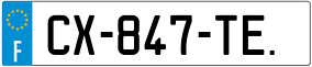 Trailer License Plate