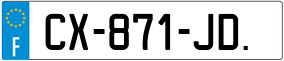 Trailer License Plate