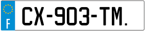 Trailer License Plate