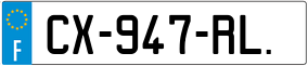 Trailer License Plate
