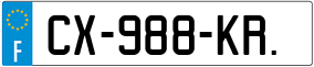 Trailer License Plate