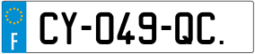 Trailer License Plate